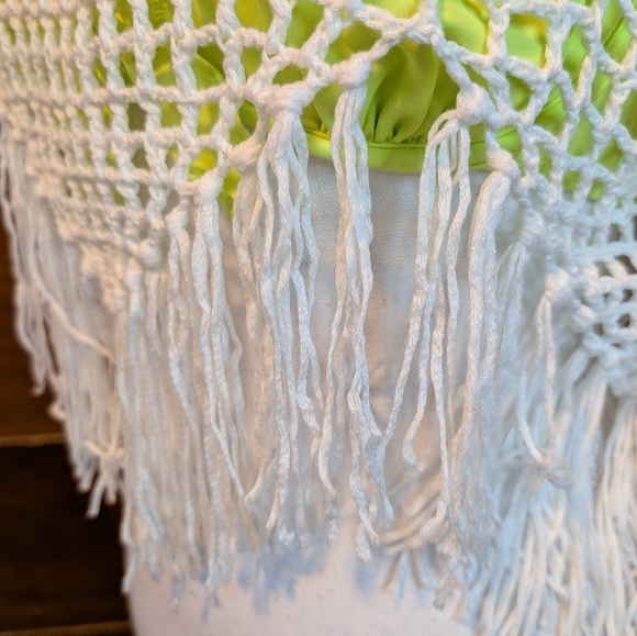 Festival Crotched White Shrug - Picture 3 of 9